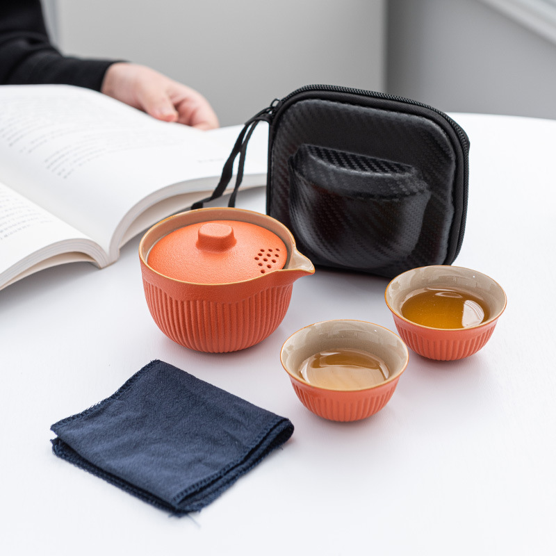 Ancient Pottery Travel Tea Set
