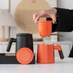 Ceramic Filter Tea Cup Tea Water Separation Cup