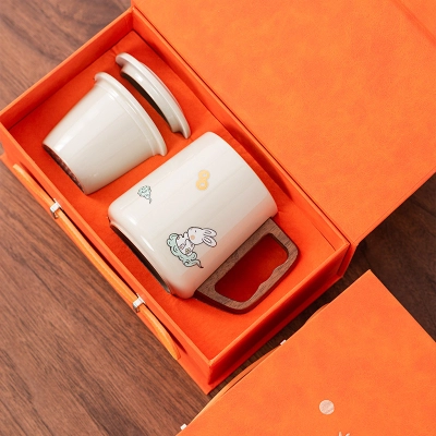 Ceramic Mug Tea Water Separation Tea Cup  01