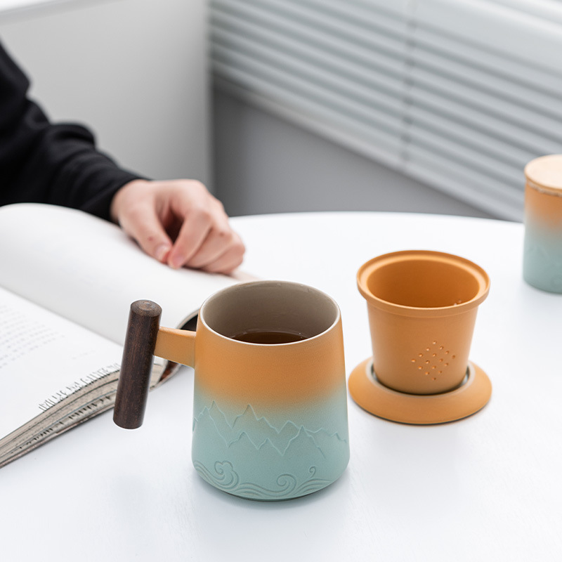 Gradient Color Tea Separation Cup