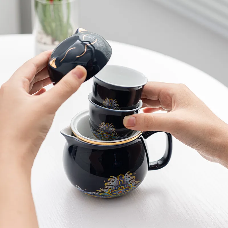 Chinese Style Portable Travel Tea Set