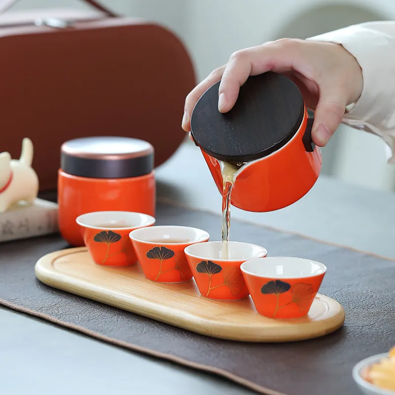 High-end Outdoor Portable Travel Tea Set