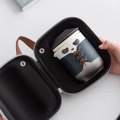 High-end Panda Kung Fu Travel Tea Set Portable 02