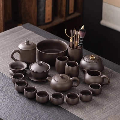 Chinese Teapot Set Ceramic Mini Kung Fu Tea Set 01