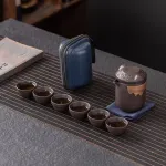 High-end Purple Sand Travel Tea Set Travel Portable