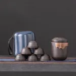 High-end Purple Sand Travel Tea Set Travel Portable