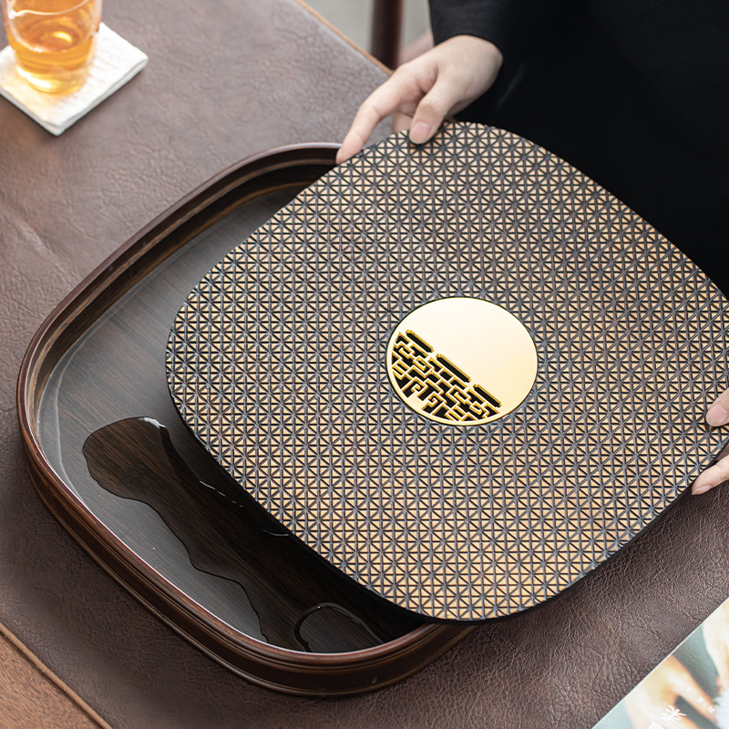 Bamboo Kung Fu Tea Tray with Water Storage and Drainage Tray