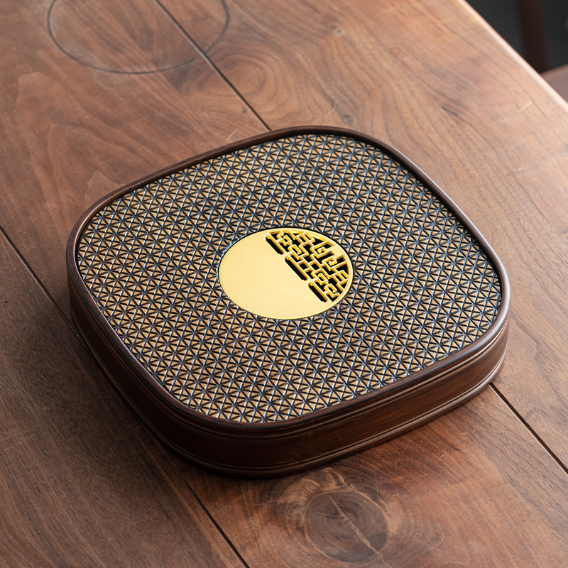Bamboo Kung Fu Tea Tray with Water Storage and Drainage Tray