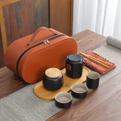 Outdoor Travel Tea Set Tea Tray Tea Can 01
