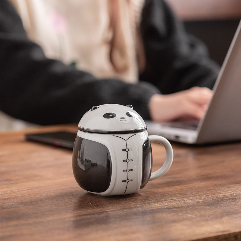 Panda Filter Tea Cup Tea Water Separation Cup