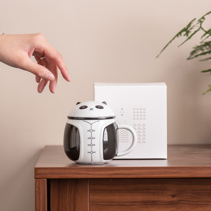 Panda Filter Tea Cup Tea Water Separation Cup
