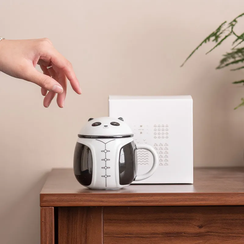 Panda Filter Tea Cup Tea Water Separation Cup