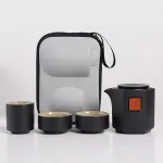 Silver-plated Travel Tea Set Outdoor Portable Teapot