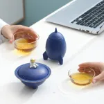 Portable Quick One Pot Two Cup Travel Tea Set