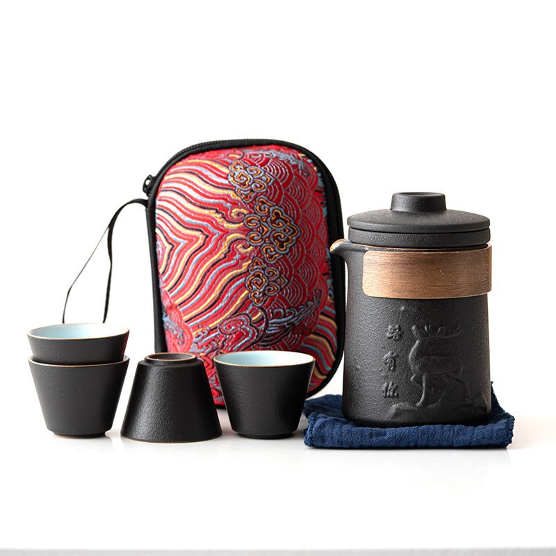 Coarse Pottery Japanese Anti-scalding Teapot Tea Cup