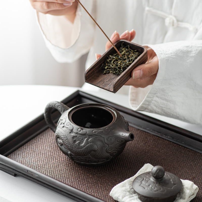 Fine Chinese Element Purple Clay Teapot