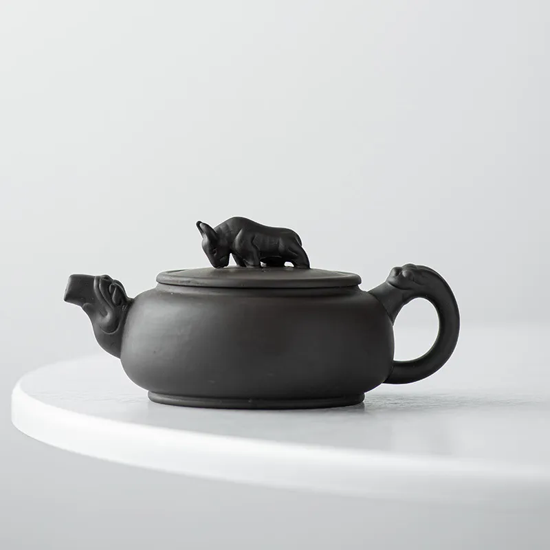 Fine Chinese Element Purple Clay Teapot