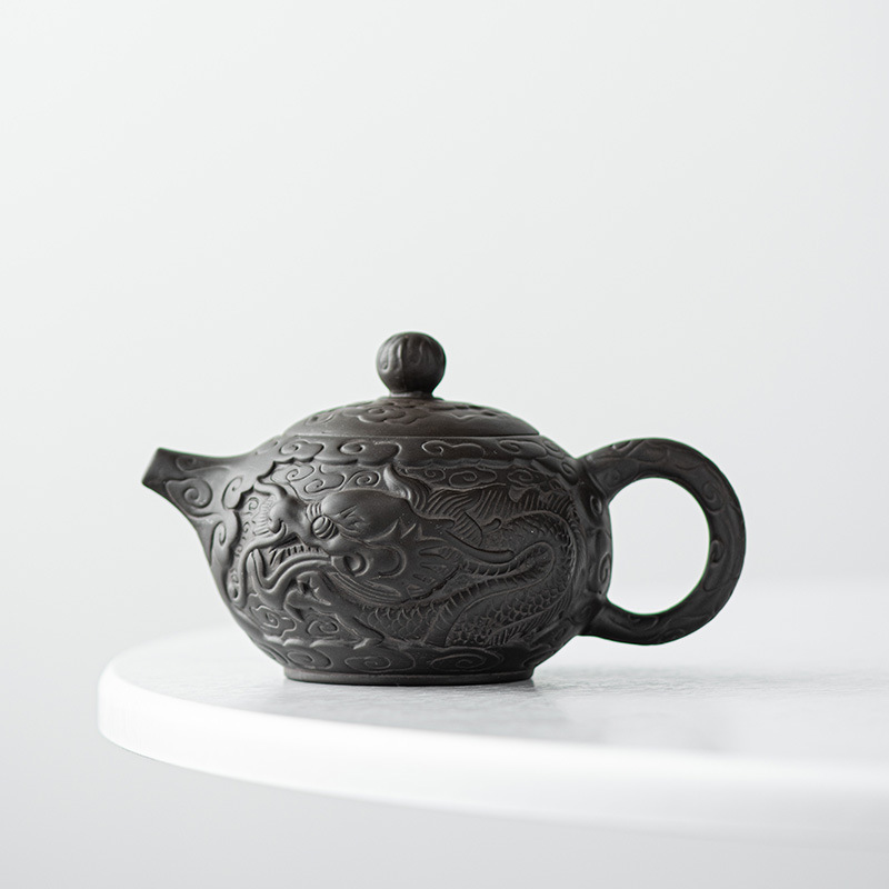 Fine Chinese Element Purple Clay Teapot
