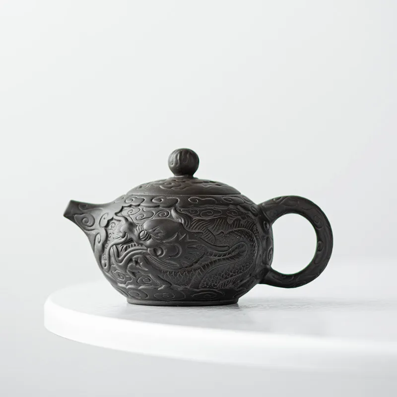Fine Chinese Element Purple Clay Teapot