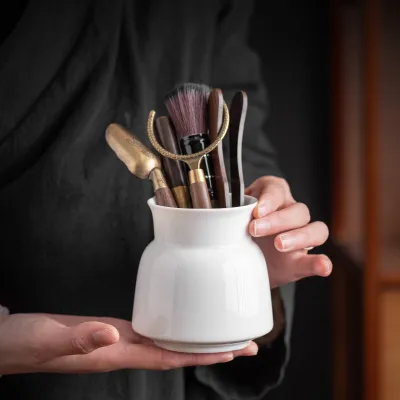 Chinese Kung Fu Tea Set 5 Pieces Wooden Tea Ceremony Utensils Tool Set 02