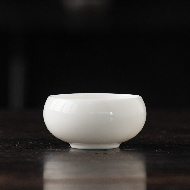 Mutton-fat Jade Porcelain Tea Cup
