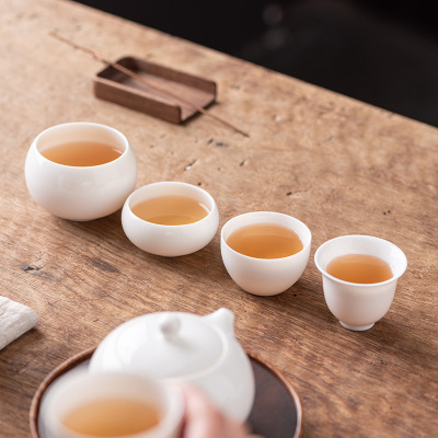Mutton-fat Jade Porcelain Tea Cup 02