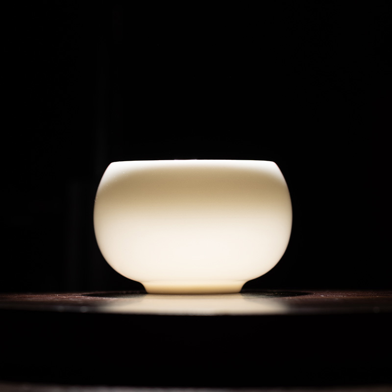 Mutton-fat Jade Porcelain Tea Cup