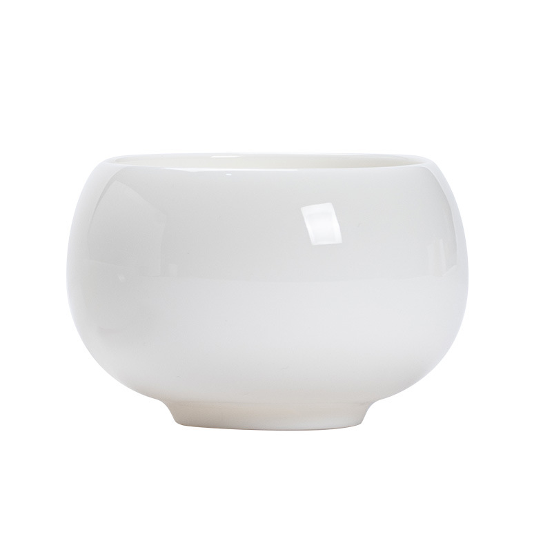 Mutton-fat Jade Porcelain Tea Cup