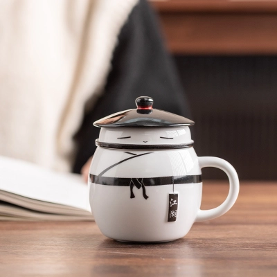 Chinese Style Filter Tea Cup Tea Water Separation Cup 01