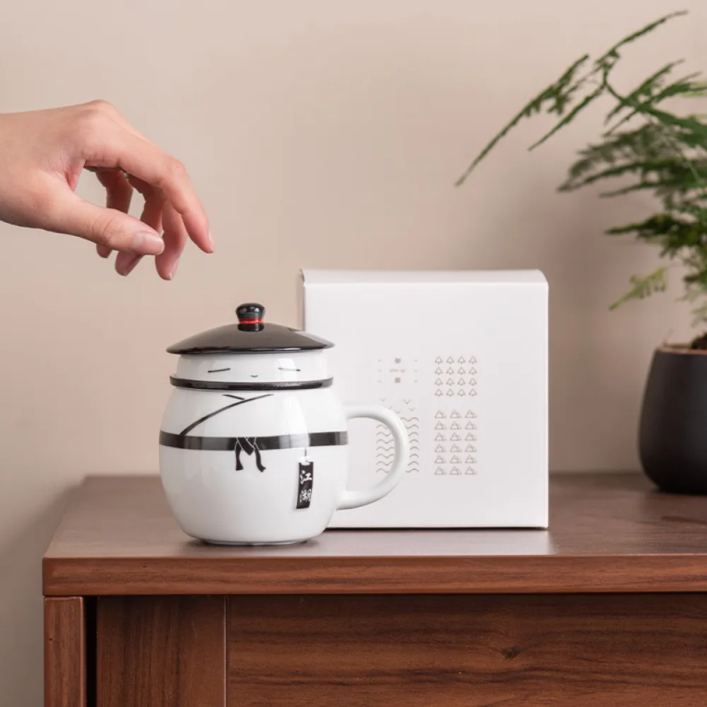 Chinese Style Filter Tea Cup Tea Water Separation Cup