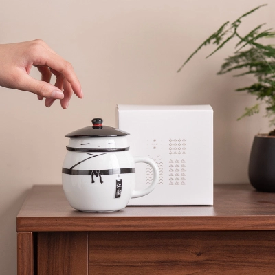 Chinese Style Filter Tea Cup Tea Water Separation Cup 02