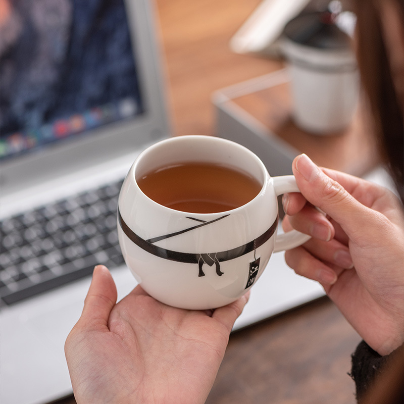 Chinese Style Filter Tea Cup Tea Water Separation Cup