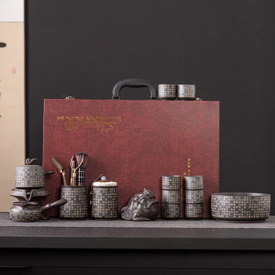 Chinese Style High-end Tea Set Complete Teapot Gift Box 02