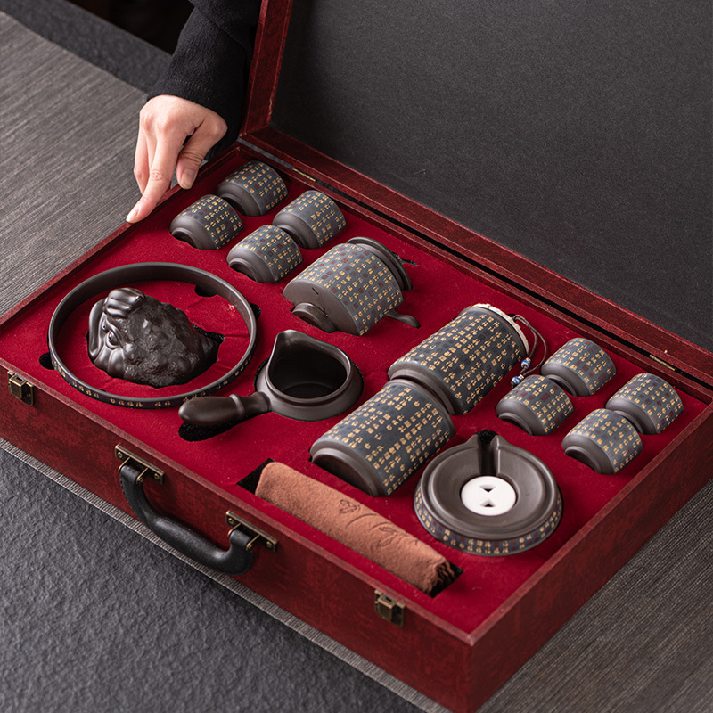 Chinese Style High-end Tea Set Complete Teapot Gift Box