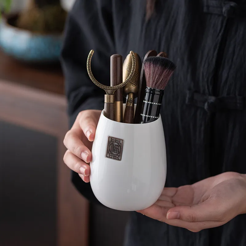 Chinese Kung Fu Tea Set Good Luck Wooden Tea Ceremony Utensils Tool Set