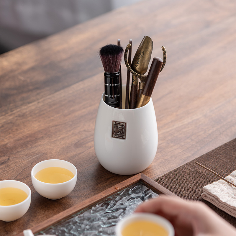 Chinese Kung Fu Tea Set Good Luck Wooden Tea Ceremony Utensils Tool Set