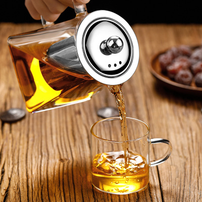 Home Filter Teapot Thickened Glass Resistant to High Temperatures 02