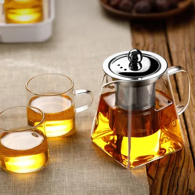 Home Filter Teapot Thickened Glass Resistant to High Temperatures 01