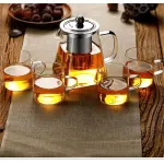 Home Filter Teapot Thickened Glass Resistant to High Temperatures