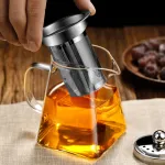 Home Filter Teapot Thickened Glass Resistant to High Temperatures