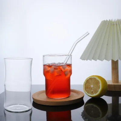 Borosilicate Glass Bamboo Cold Drink Cup 02