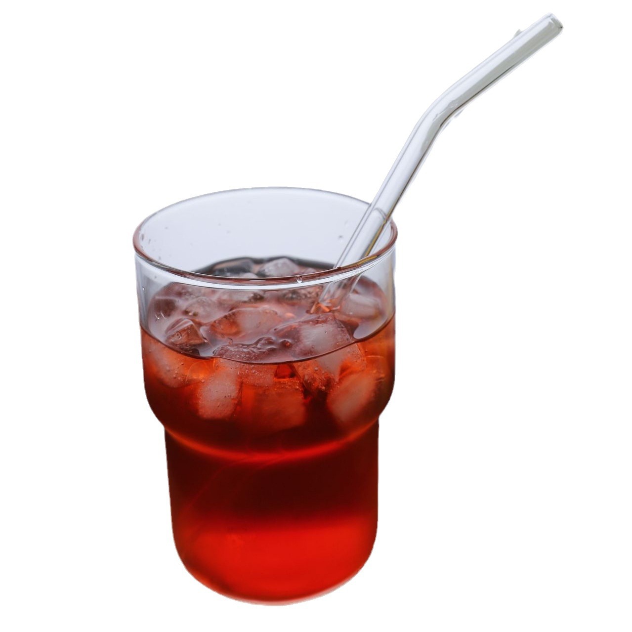 Borosilicate Glass Bamboo Cold Drink Cup