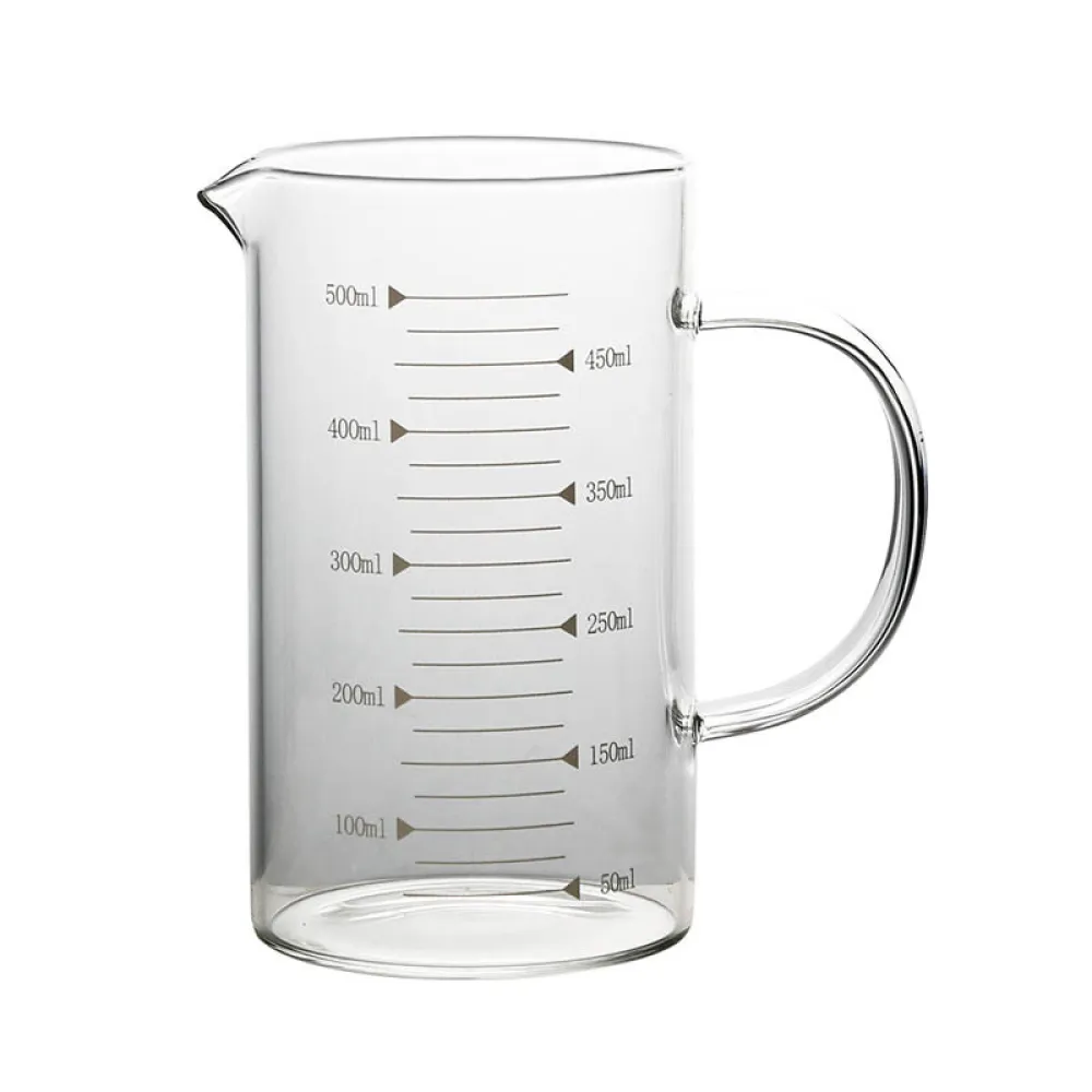 High Borosilicate Glass Kitchen Baking Measuring Cup With Scale