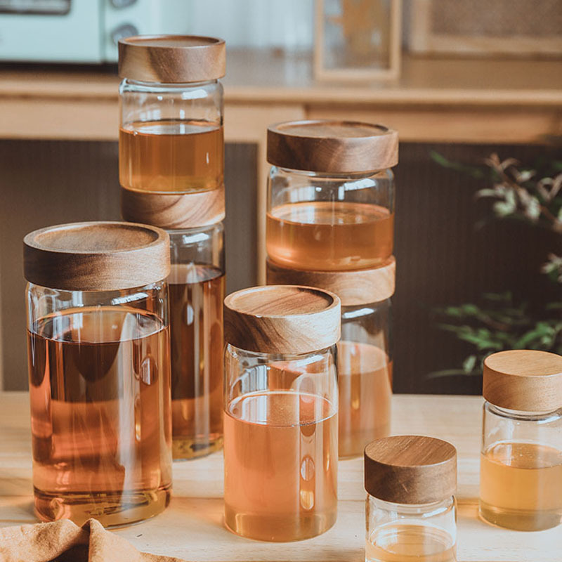 High Borosilicate Moisture-Proof Sealed Tea Storage Jar