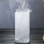 High Borosilicate Square Glass Water Cup