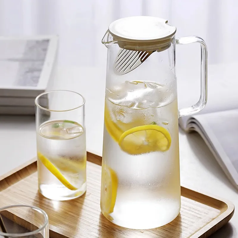 Large Capacity Borosilicate Glass Cold Water Kettle