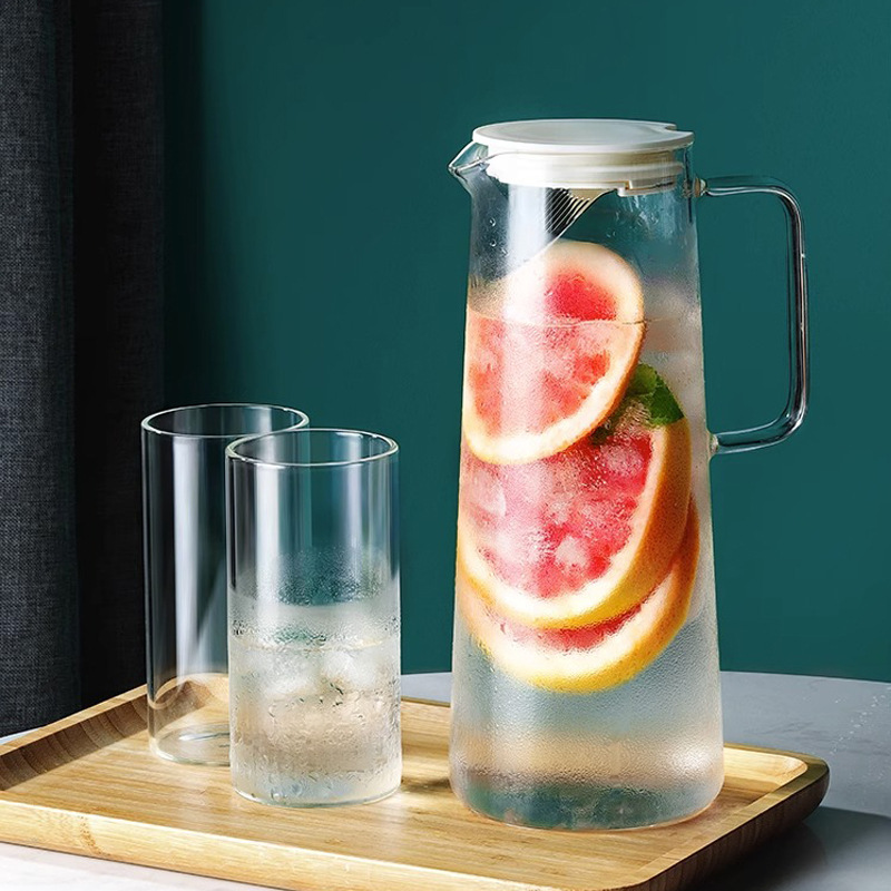 Large Capacity Borosilicate Glass Cold Water Kettle