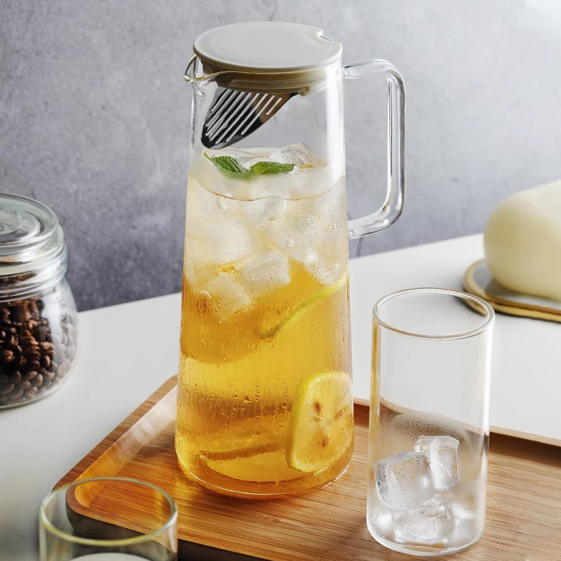 Large Capacity Borosilicate Glass Cold Water Kettle