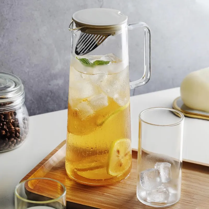 Large Capacity Borosilicate Glass Cold Water Kettle
