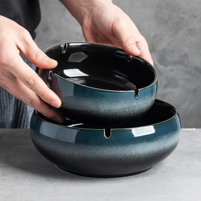 Ceramic Ashtray Office Home Simple Ashtray 01